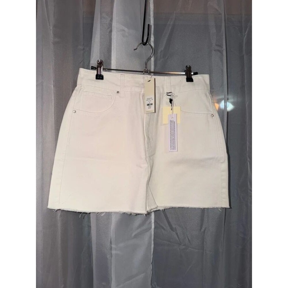 tgla White Mini Skirt, Sz S